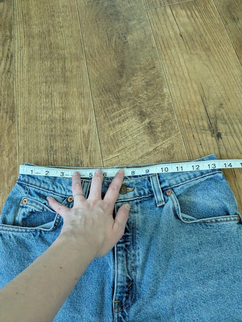 Vintage Levis 90s 951 Relaxed Tapered Fit Made In USA Cotton Denim Jeans Size 6 - Picture 8 of 12